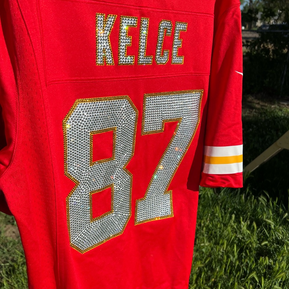 Travis Kelce bedazzled jersey